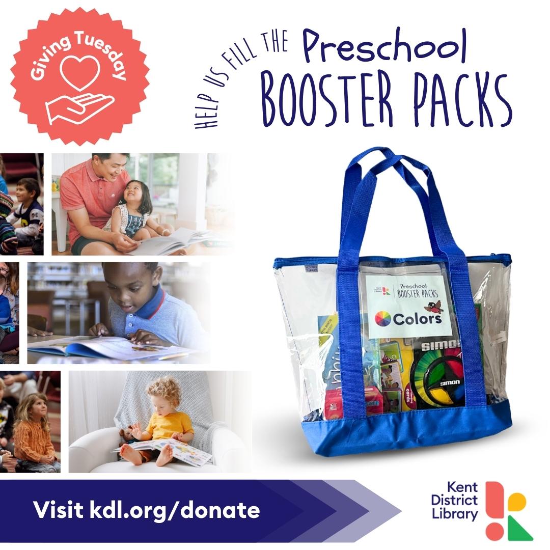 KDL Giving Tuesday Help Us Fill the Preschool Booster Packs Kent
